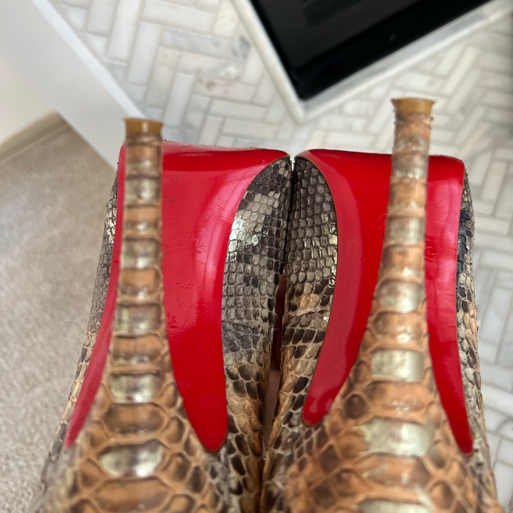 Christian Louboutin very prive 120 python pumps- size 36.5 - Picture 12 of 16